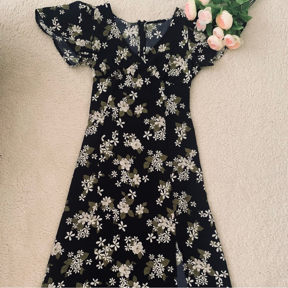 Nordstrom Rack Chiffon Faux Wrap Dress